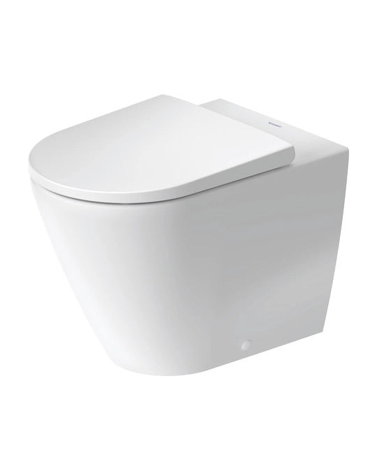 Duravit D-NEO Coppia sanitari a pavimento filo muro senza brida bianco opaco