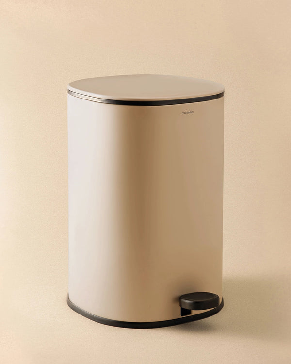 Cosmic Essential pattumiera 5L in acciaio pale sand