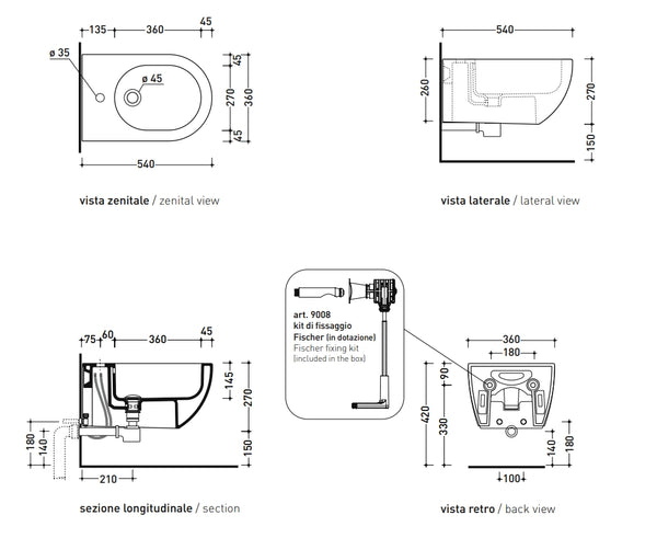Flaminia APP Coppia sanitari sospesi Goclean sedile rallentato latte