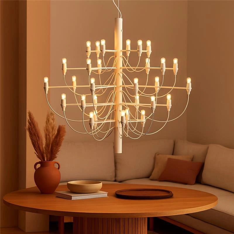 Flos 2097/30 Frosted Bulbs Lampada a sospensione 88 cm a bulbi opachi bianco opaco