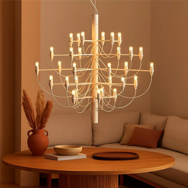 Flos 2097/30 Frosted Bulbs Lampada a sospensione 88 cm a bulbi opachi bianco opaco