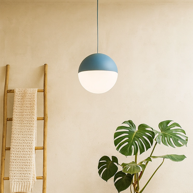 Flos String Light Testa A Sfera lampada sospesa 19 cm blu Cavo 12