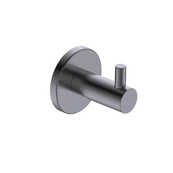 Gancio appendi asciugamano grigio metallico Minimal