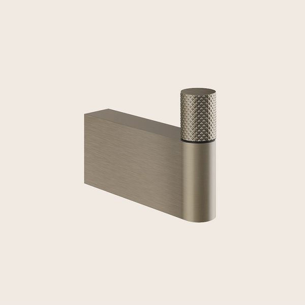 Gessi Diamantato Appendino a parete brass brushed pvd montato a parete, vista del design e della finitura