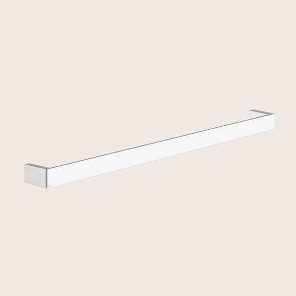 Gessi Rettangolo Porta asciugamani 60 Cm a muro cromo Cromo Lucido montato a parete, vista del design e della finitura