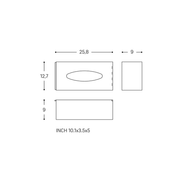 Kleenex porta salviette a muro Cromo Architect 2900220 cosmic