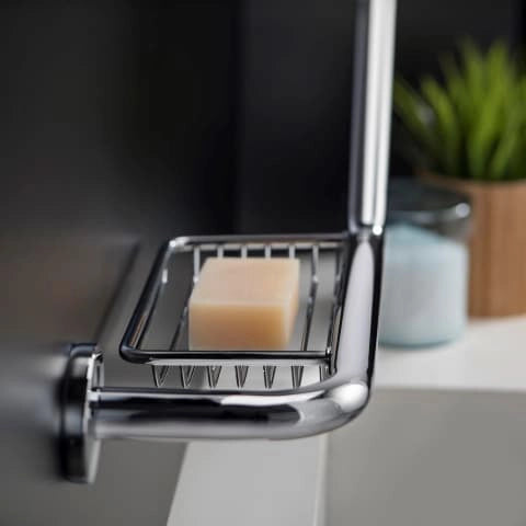 Maniglia vasca con portasapone cromo Architect 2900126 Cosmic