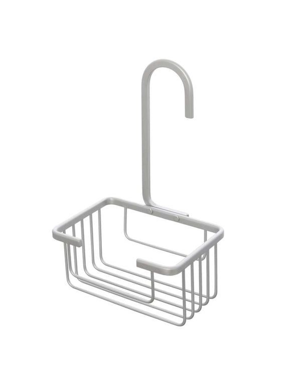 Mensola con gancio doccia in alluminio silver Alu system