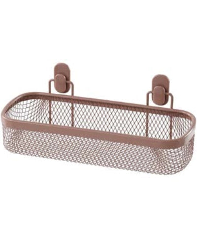 Mensola doccia 1 ripiano mocha Taki in bagno completo, vista d'insieme dell'ambiente - Exagonshop