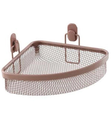 Mensola doccia angolare mocha Taki in bagno completo, vista d'insieme dell'ambiente - Exagonshop
