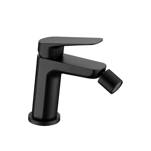 Coppia miscelatori Totem lavabo e bidet nero opaco
