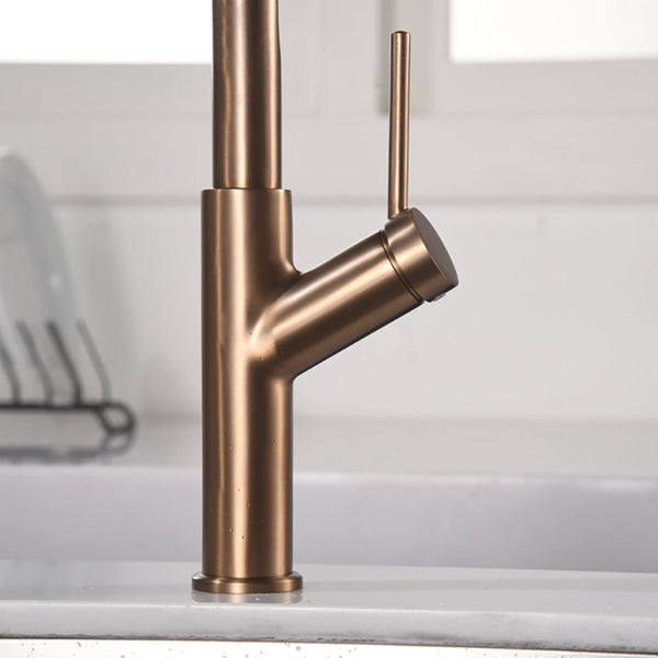 Miscelatore cucina flessibile Imola oro rosa spazzolato
