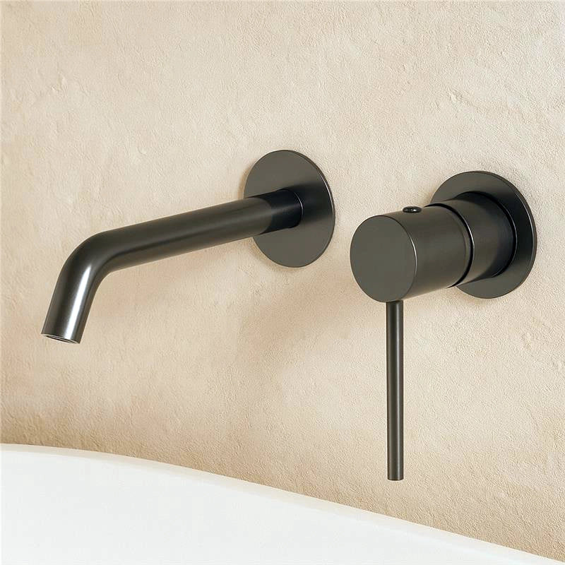 Miscelatore monocomando lavabo incasso a muro canna fucile Monza