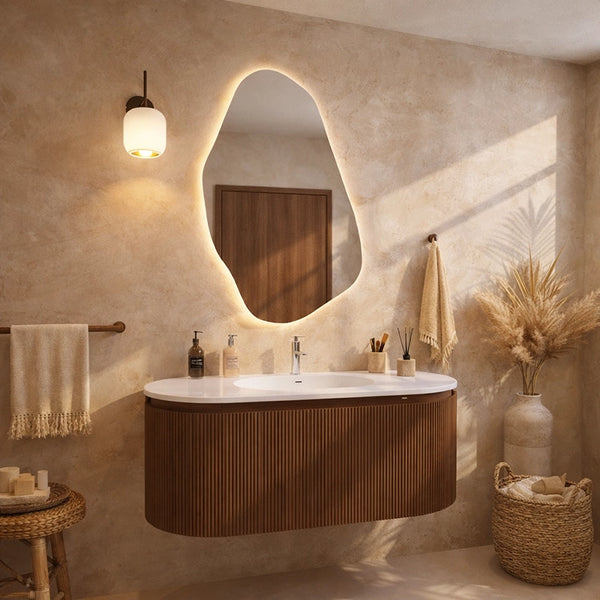 Mobile bagno 120x50 Siviglia cannettato quercia lavabo