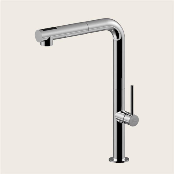 Paffoni Chef Ch985 Miscelatore lavello orientabile estraibile 2 getti cromo