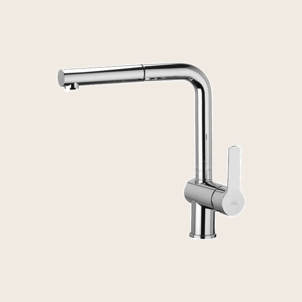 Paffoni West Ws285 Miscelatore Lavello Con Doccetta Estraibile 2 Getti Cromo