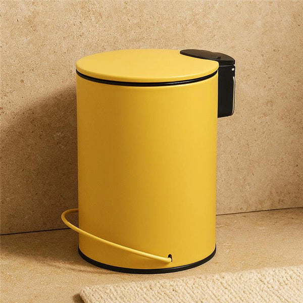 Pattumiera 3 L soft close in acciaio giallo Color