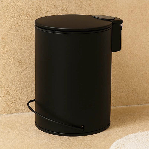 Pattumiera 3 L soft close in acciaio nero Color