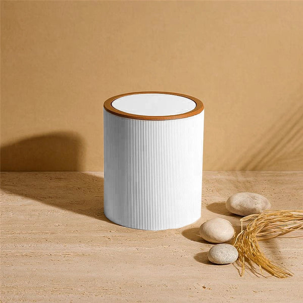 Pattumiera 5L in plastica bianco London