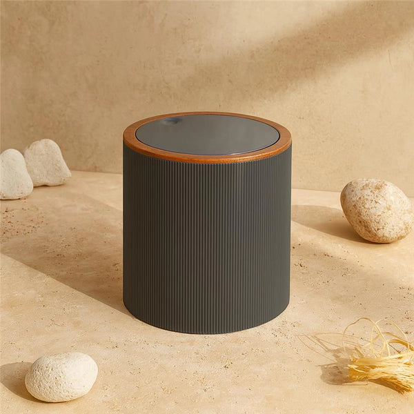 Pattumiera 5L in plastica grigio London