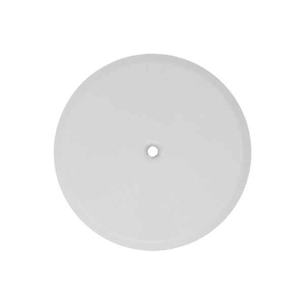 Piattello 14 cm tappo pozzetto bianco sabbiato