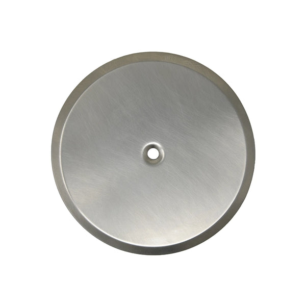 Piattello 14 cm tappo pozzetto nichel spazzolato