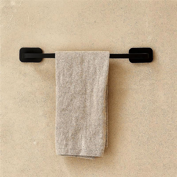 Porta asciugamani 45 cm acciaio inox nero cubik