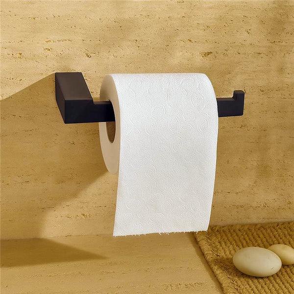 Porta rotolo in alluminio nero Sky