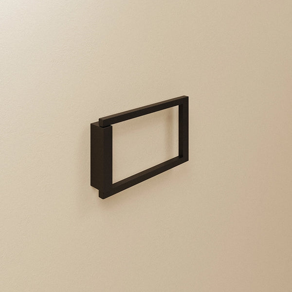 Portasalviette 20 cm ad Anello Nero Satinato The Grid 2683671 Cosmic