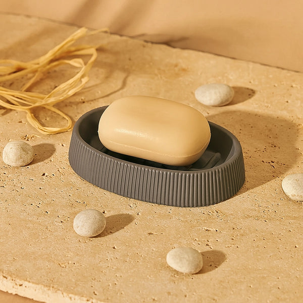 Portasapone in plastica grigio London