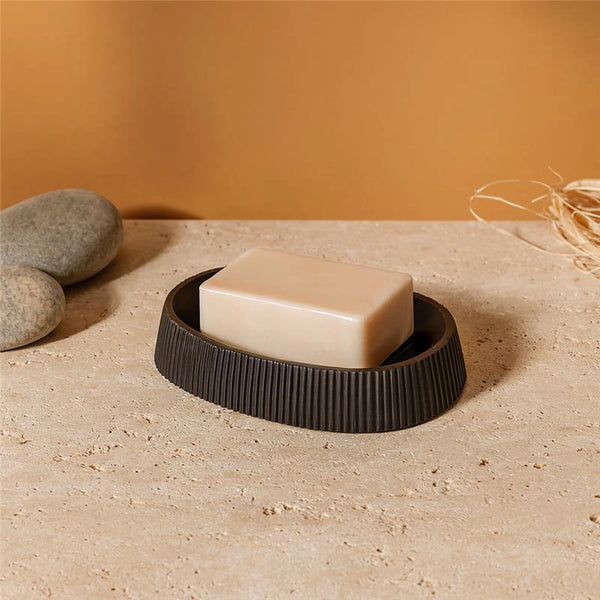 Portasapone in plastica nero London