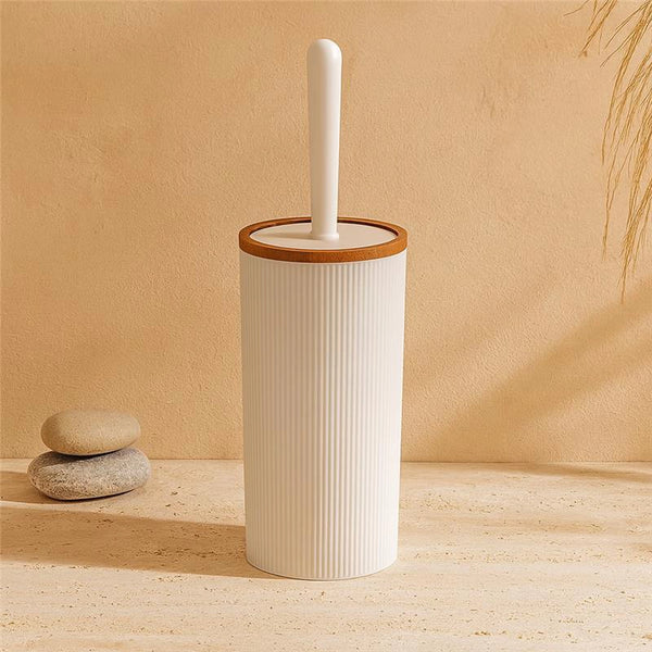 Portascopino a pavimento in plastica bianco London