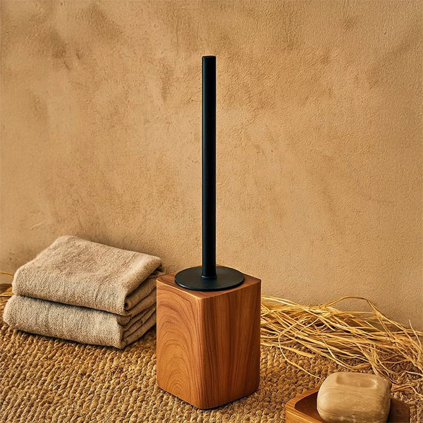 Portascopino in poliresina effetto legno Radici