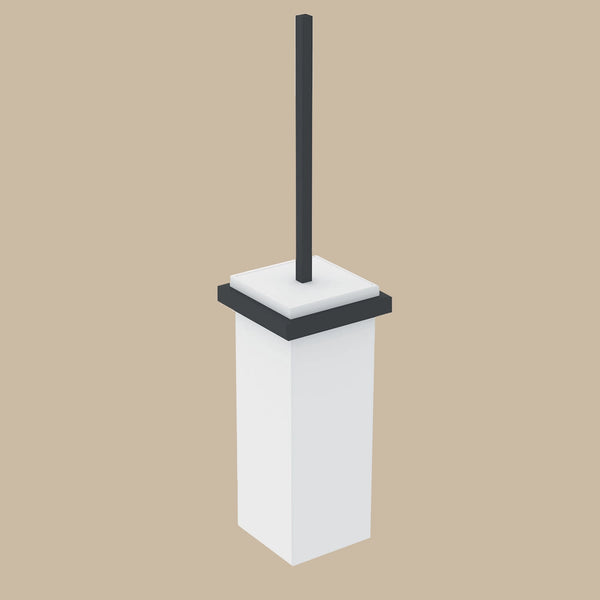 Portascopino wc a pavimento Nero Satinato Bianco Satinato The Grid 2683601 Cosmic