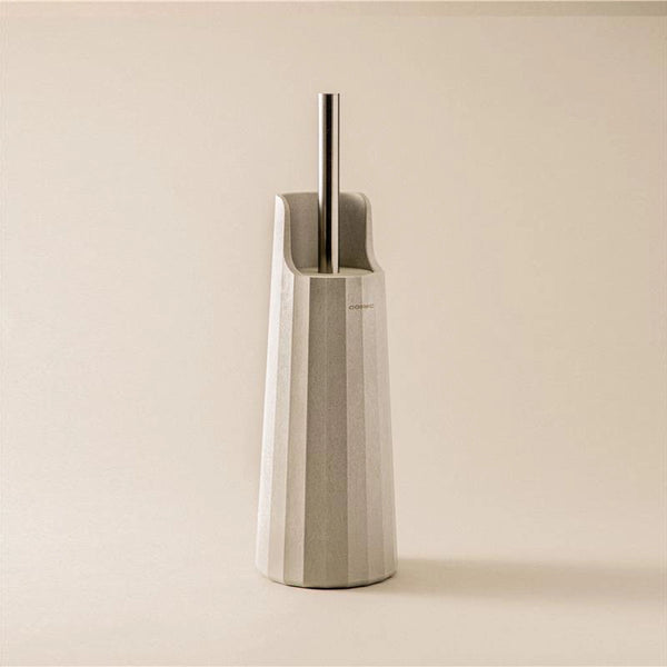 Portascopino wc a terra in plastica bianco naturale Cosmic L'Avenir