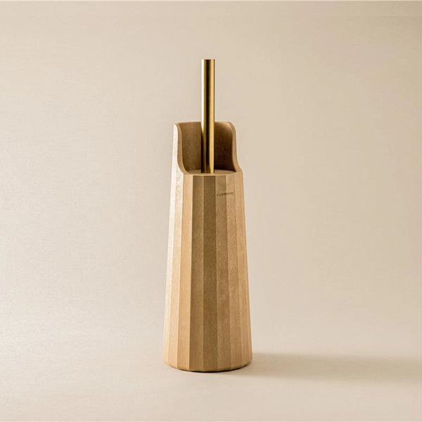 Portascopino wc a terra in plastica crema naturale Cosmic L'Avenir