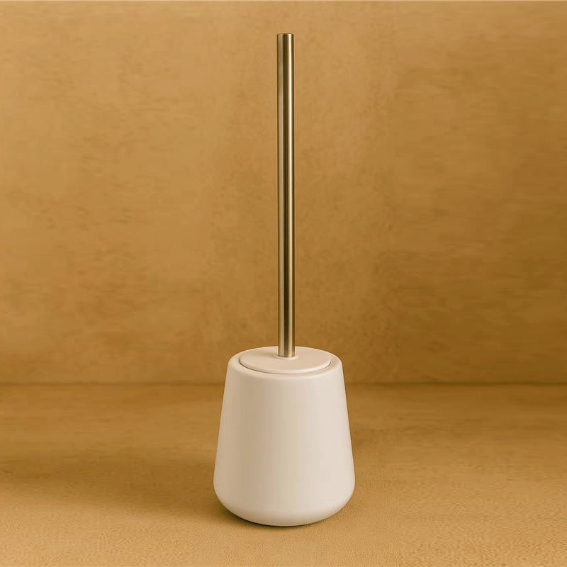 Porta scopino wc da pavimento in ceramica bianco Sidney