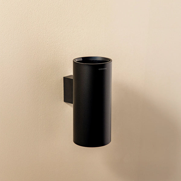 Portaspazzolini a muro Nero Satinato Logic 2263603 Cosmic