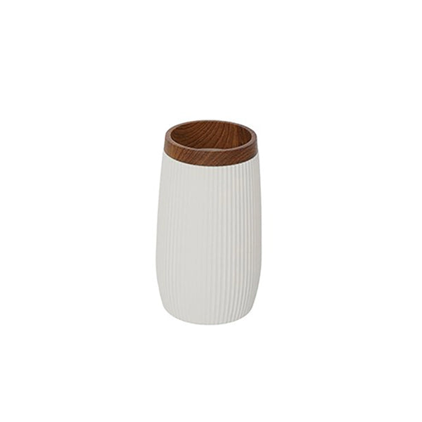 Portaspazzolini in plastica bianco London
