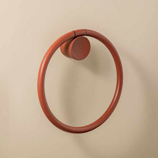 Portsasciugamani ad anello a muro teracotta Geyser WJC277A0071088 Cosmic