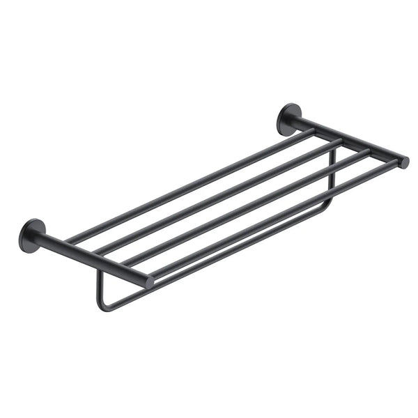 Rack portasciugamani 60 cm nero opaco Minimal