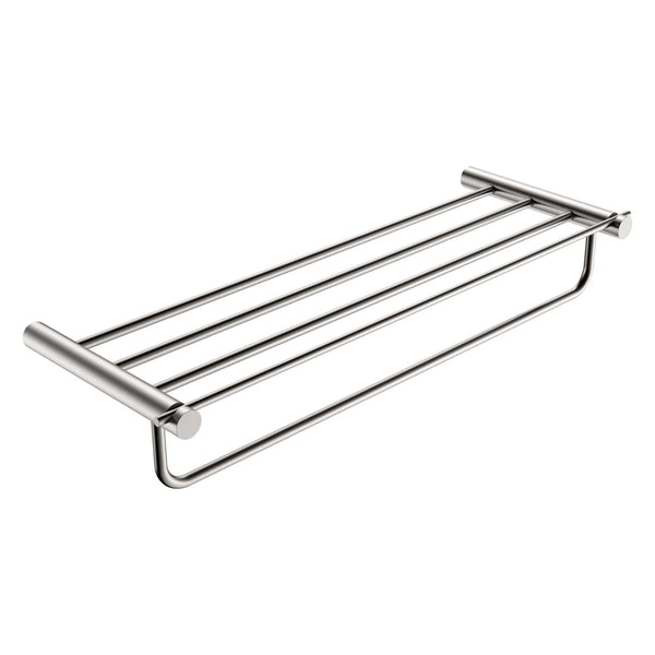 Rack portasciugamani 60 cm nichel spazzolato Minimal