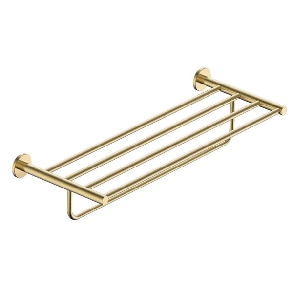 Rack portasciugamani 60 cm oro spazzolato Minimal