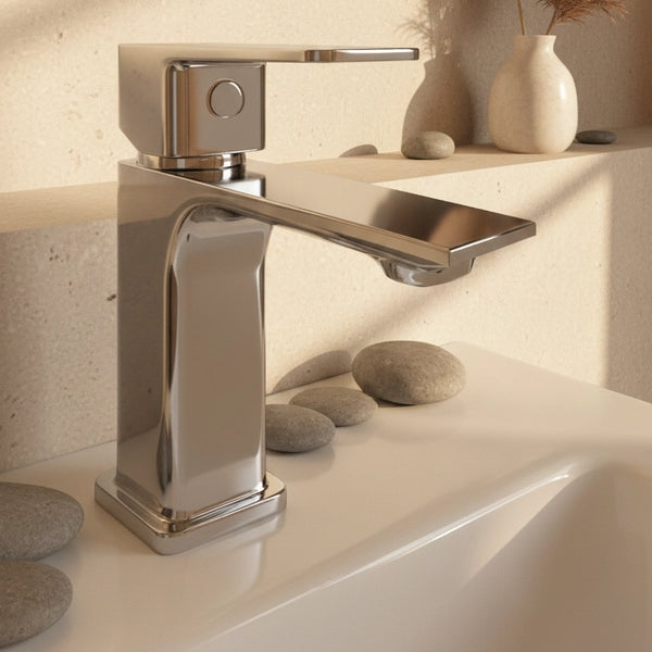 Rubinetto bidet monocomando con flessibili cromo Ten