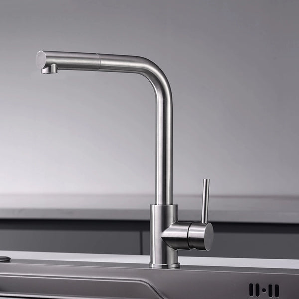 Rubinetto lavello cucina estraibile Linda acciaio