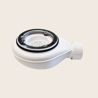 Piletta doccia 90 mm con sifone e filtro raccogli capelli