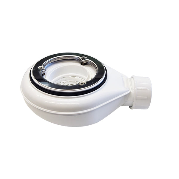 Scarico doccia 90 mm con sifone e filtro raccogli capelli