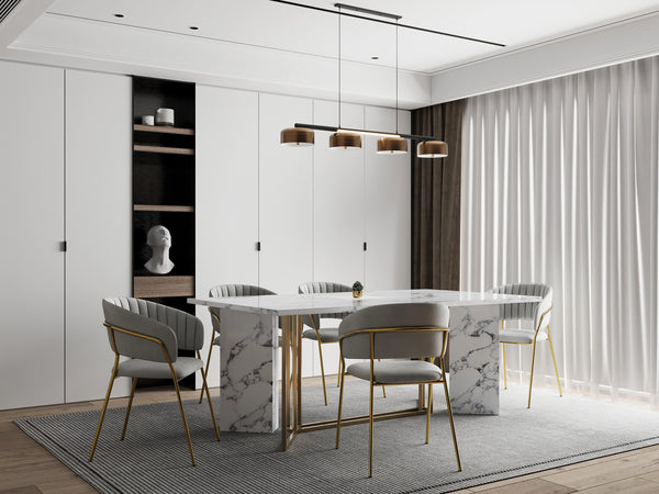 Sedia con braccioli effetto velluto grigio