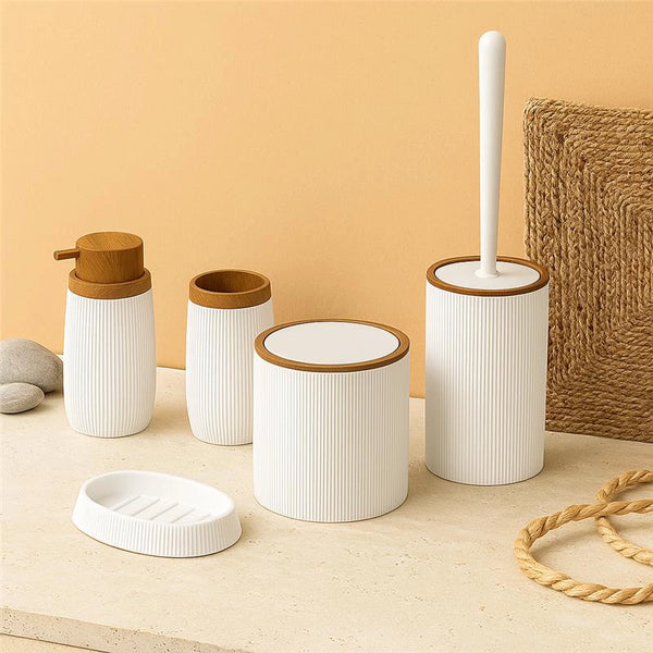 Set accessori bagno bianco 5pz London