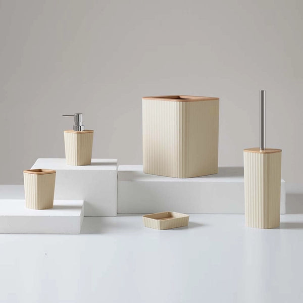 Set accessori bagno crema 5 pz Show